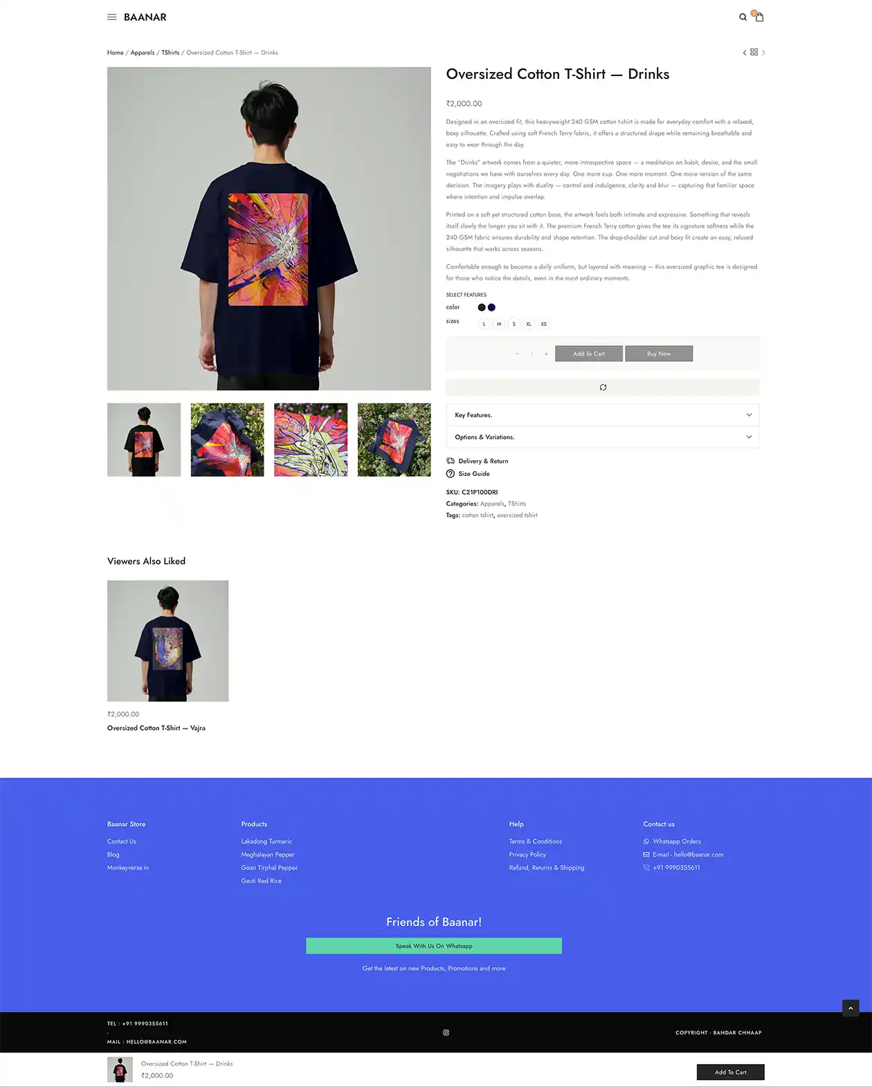 Website Drinks Teeshirt Full